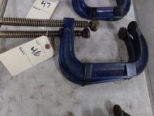 (2) 6'' C-Clamps, Blue