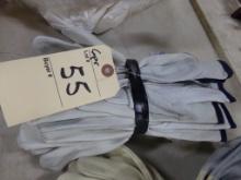 (6) Pair of New Leather Work Gloves Size Large