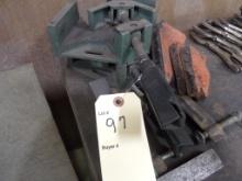 Group With Misc.Welding Magnets,Corner Clamps Squares & Edge Clamp (7) Piec