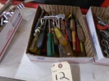 Box of Screwdrivers and Misc. Tools