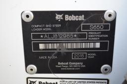 2015 Bobcat S 650 Skid Steer