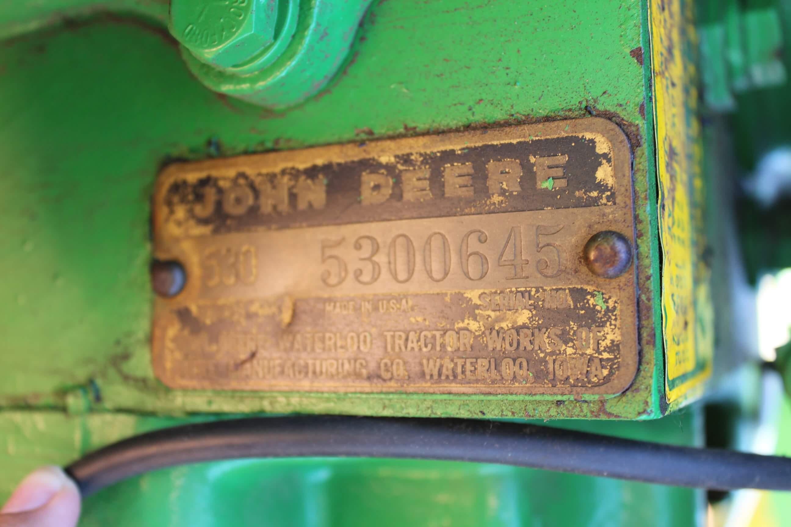 1960 JD 530 Tractor