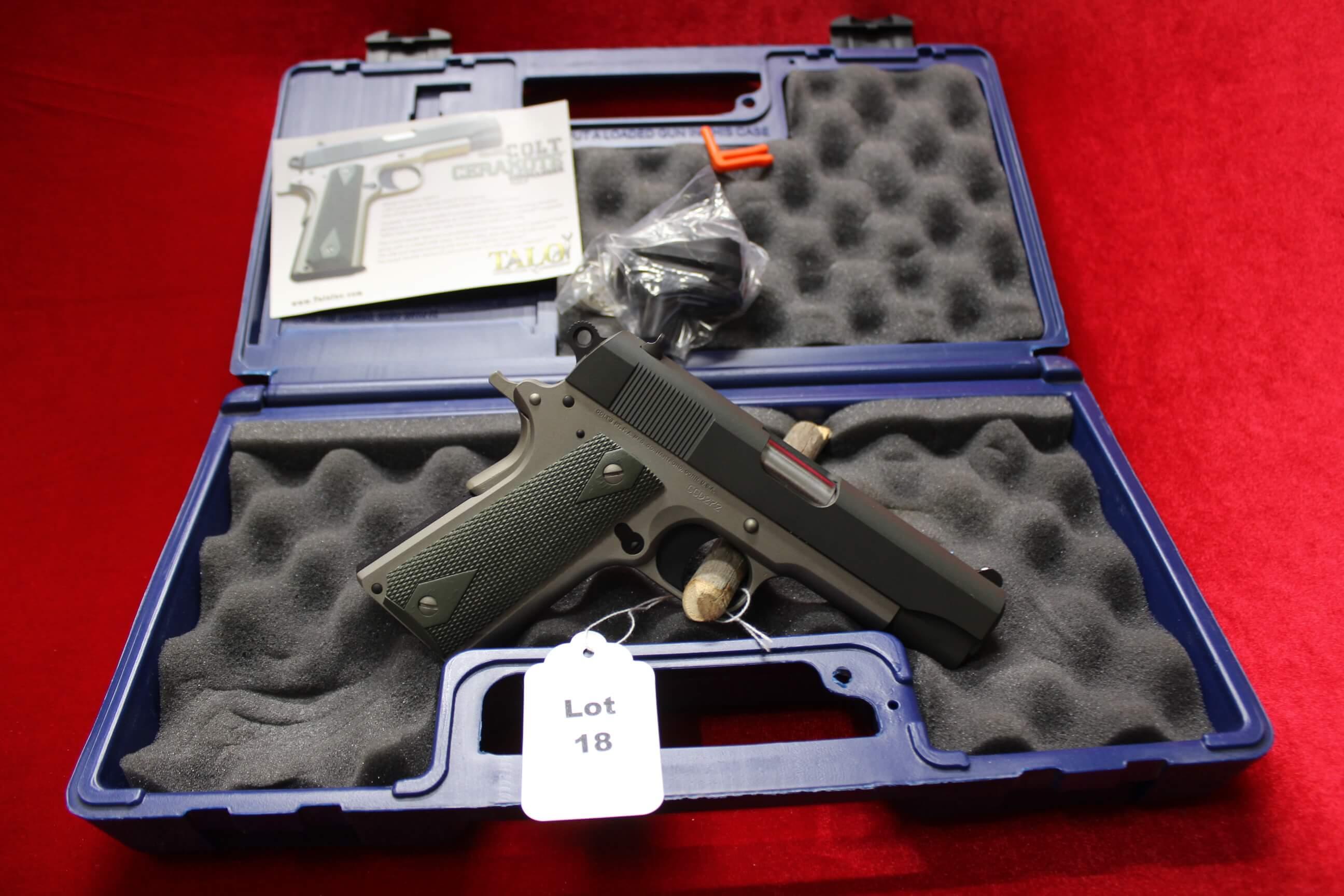 Colt Commander semi automatic pistol. 45 ACP.