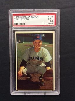 1953 Bowman Color #112 Toby Atwell