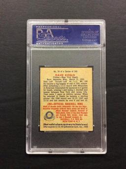 1949 Bowman #34 Dave Koslo
