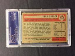 1954 Bowman #216 Jerry Snyder (.968/.968 Field Avg.)