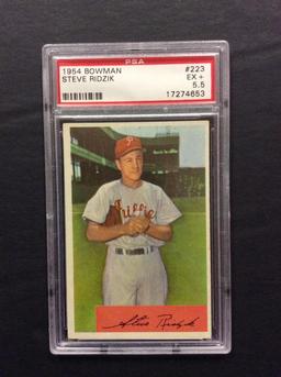 1954 Bowman #223 Steve Ridzik