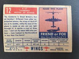 1952 Topps Wings Friend or Foe #12 B-57 Canberra