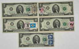 April 13, 1976 (4) Boston, (1) Richmond First Day Issue $2.00 FRN