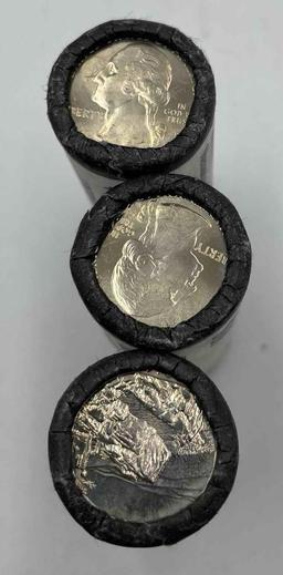 2014 US Mint wrapped P,D,S Uncirculated rolls- "Shenandoah" America the Beautiful Quarters (3