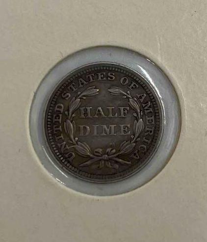 (8) US half dimes Silver: 1858, 1859O, 1861, 1862, 1870, 1871, (2) 1872.