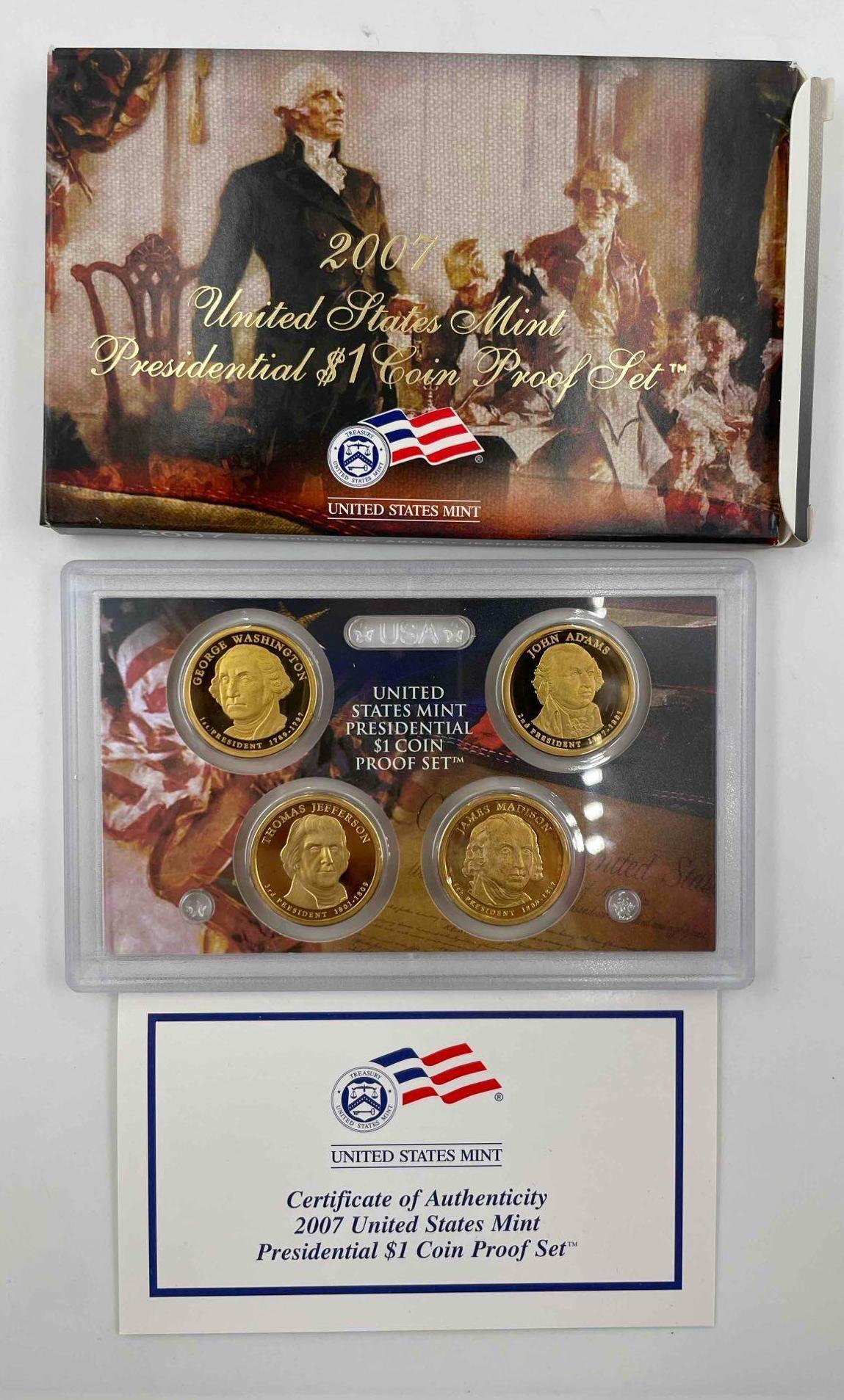 1980 & 1981 US Mint Uncirculated sets in original cellophane, 1999 Susan B. Anthony Unicrculated US