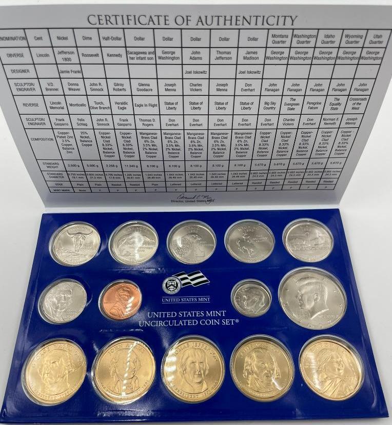 (2) 1965 P, 1968 D BU Sets, 1964 US Mint Uncirculated Set in original packaging, 1980 & 1989 US Mint