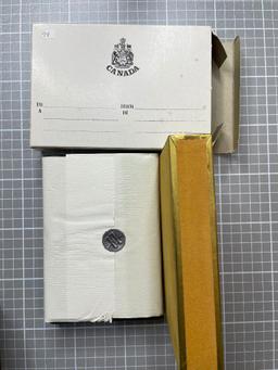 CANADA: 1974, 1977, 1978 & 1980 Double Dollar sets (4 sets total).