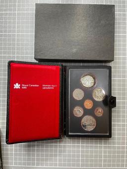 CANADA: 1974, 1977, 1978 & 1980 Double Dollar sets (4 sets total).