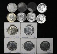 $1.50 face value in US 90% Silver Barber quarters & $5.00 face value in US 40% Silver Kennedy