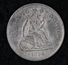 1856 Silver Seated Liberty half dime