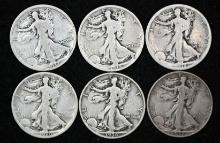 1917, 1918, 1918S, 1920, 1936S, 1937D, 1942D, 1943 & 1943D Silver Walking Liberty & 1949D Silver