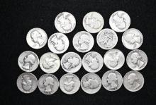 $5.00 face value in US 90% Silver Washington quarters.