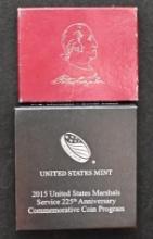 1982S Silver Washington half dollar & 2015 Silver US Marshalls dollar Proof Modern Commemoratives (2