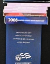 2008 US Proof Set; 2009 US Silver quarters & (3) 2009 Lincoln Bicentennial One Cent Proof Sets; (2)