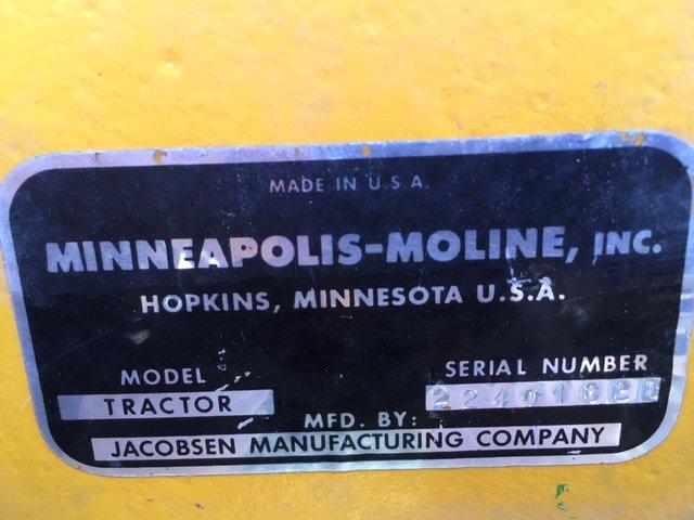 Minneapolis Moline 108 lawn tractor