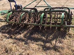 John Deere 3-pt. 2-r wide rotary hoe.
