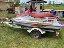 (2) Polaris  SL786 Personal Watercraft’s on Trailer