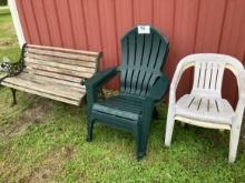 Plastic Chairs & Bench