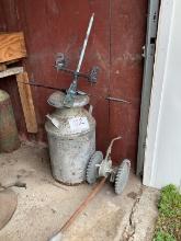 Milk Can, Weathervane, Vintage Sprinkler