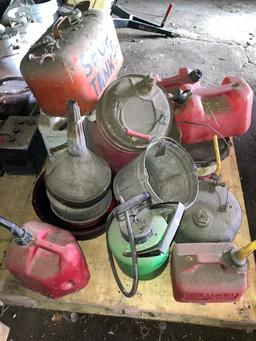 Pallet of Gas Cans