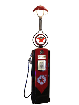 1947 TEXACO OIL SERVICE STATION GAS PUMP WITH STATION LIGHTER UNIT