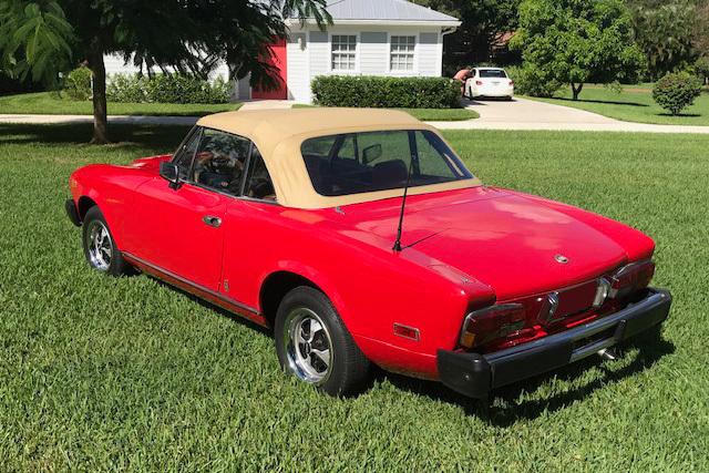 1979 FIAT SPIDER 2000 CONVERTIBLE