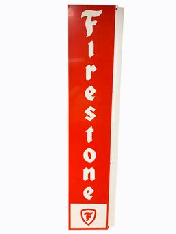 VINTAGE FIRESTONE TIRES TIN FLANGE SIGN