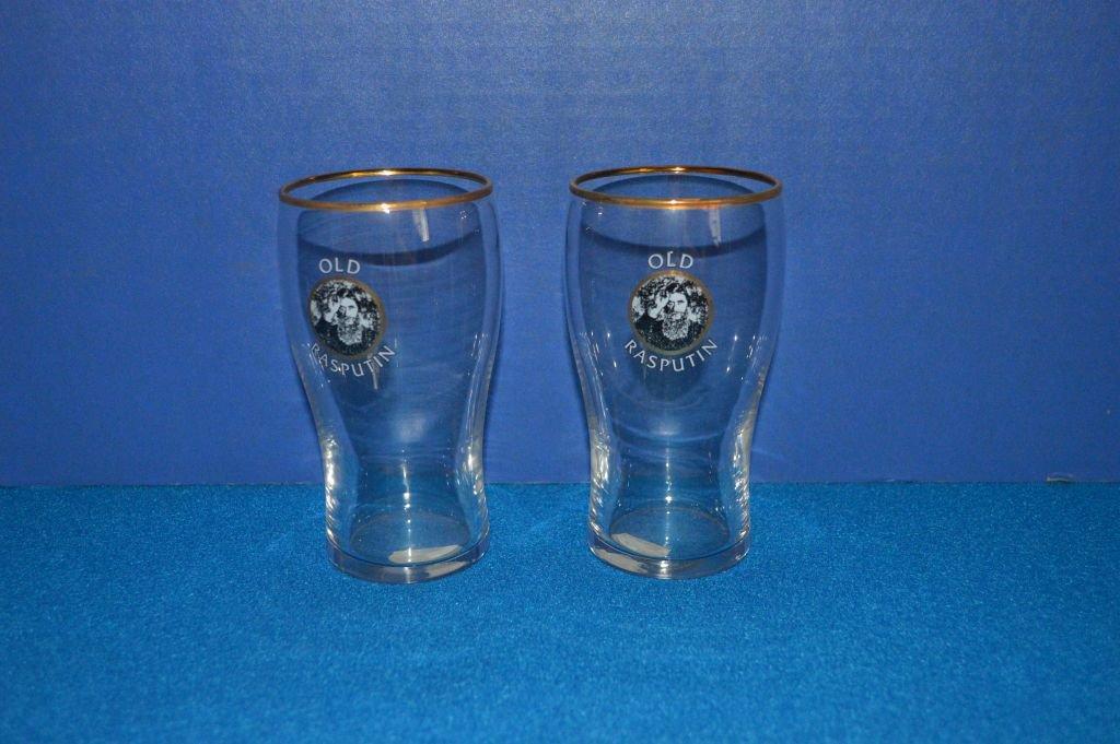 BOX OF (16) SMALL OLD RASPUTIN GLASSES