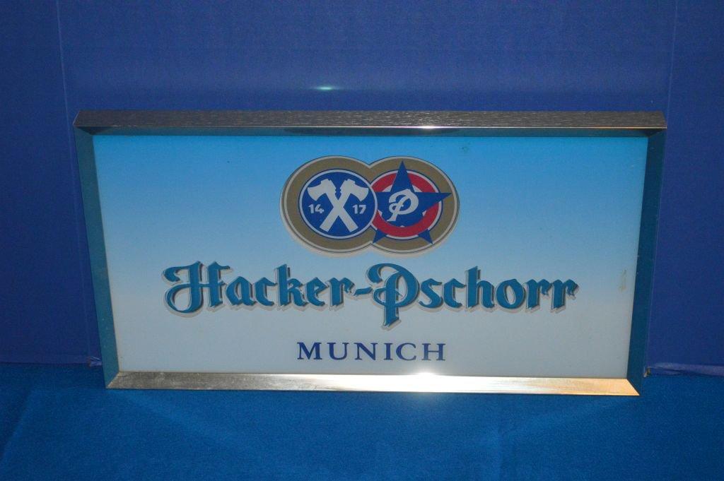 HACKER-PSCHORR MUNICH 3D SIGNAGE, 21"W X 12"H