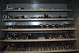 PRATT & WHITNEY CLAMPING SYSTEM & DRILLS WITH CABINET