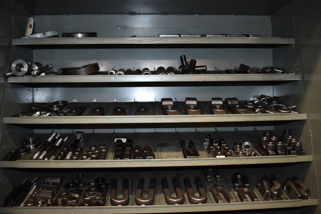 PRATT & WHITNEY CLAMPING SYSTEM & DRILLS WITH CABINET
