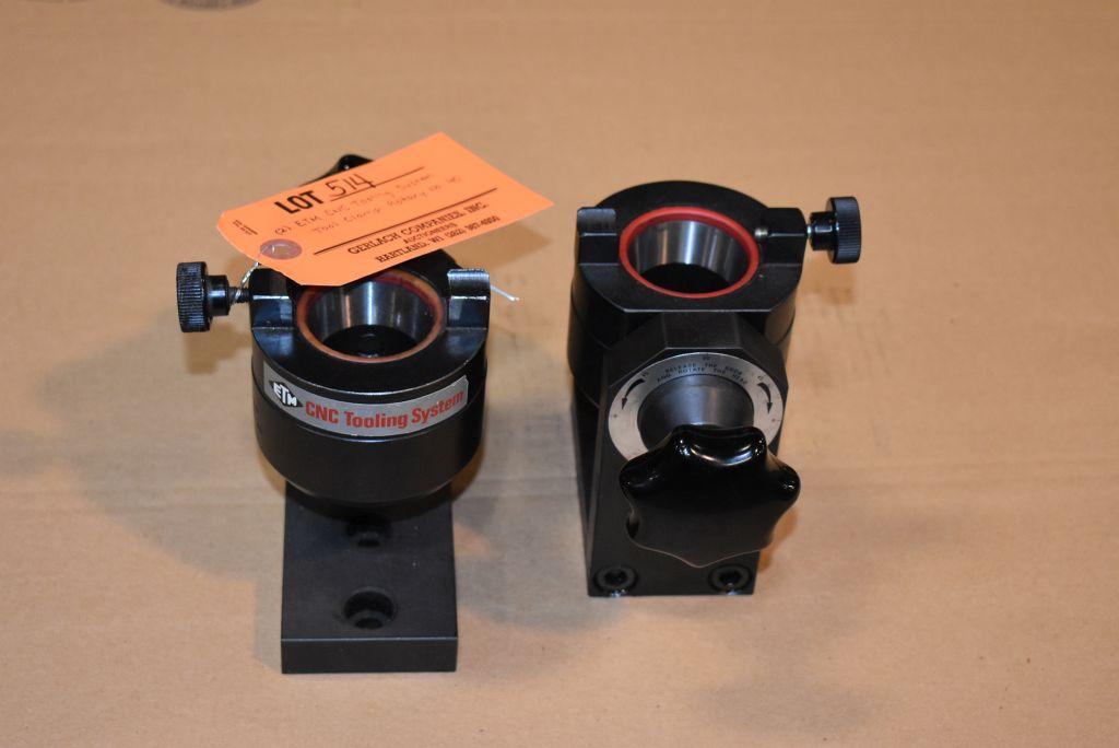(2) ETM CNC TOOLING SYSTEM TOOL CLAMPS, ROTARY NO. 40