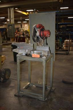 MILWAUKEE COMPOUND MITER SAW WITH STAND