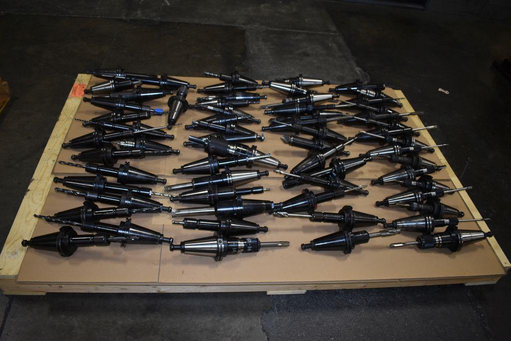 50 TAPER TAPPING, COLLET HOLDER END MILL HOLDER WITH TOOLING