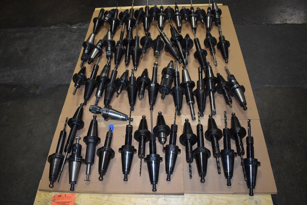 50 TAPER TAPPING, COLLET HOLDER END MILL HOLDER WITH TOOLING