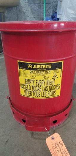 JUSTRITE OILY RAG CAN (10) GALLON