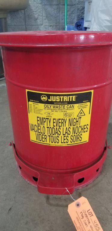 JUSTRITE OILY RAG CAN (10) GALLON