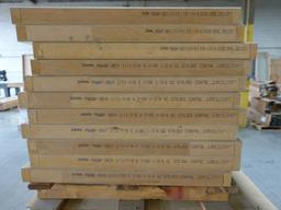 STACK OF (25) JELD-WEN CONTINENTAL RAISED PANEL DOOR SLABS, H/C,