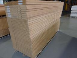 STACK OF (34) OAK HOLLOW CORE DOORS, 27 7/8" x 80",