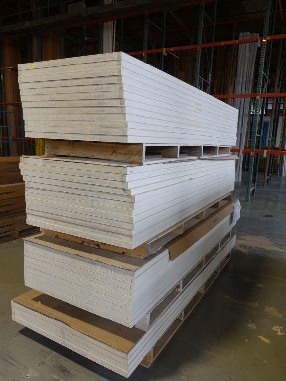 STACK OF (37) JELD-WEN RAISED PANEL DOORS, S/C,