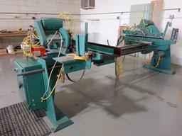 (1987) KUAL INC. (PETULUMA, CA.) DOUBLE END MITER SAW,