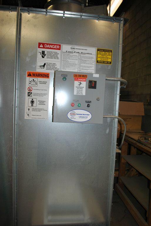 2004 GLOBAL FINISHING SOLUTIONS DRY FILTER SPRAY BOOTH,