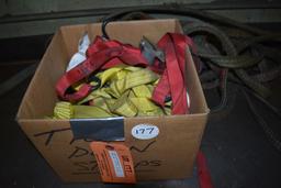 LARGE ASSORTMENT OF TIE DOWN AND LIFTING STRAPS